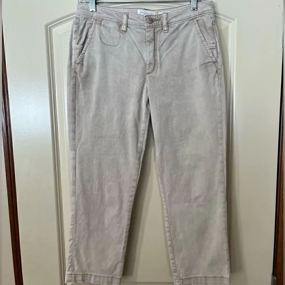 ANTHROPLOGIE Chino Light Brown Capri Pants Women’s Size 27 Slim
